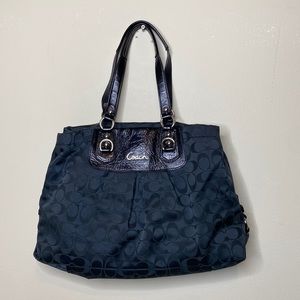 Coach bag Black with Silver accents